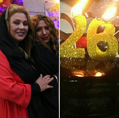 بازیگر مشهور زن 49 ساله در کنار خواهر 26 ساله اش روناک! عکس