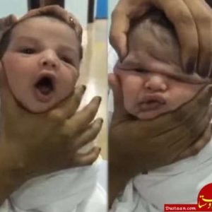 آزار و اذیت وحشیانه کودک تازه متولد شده در عربستان