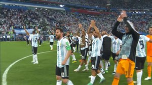 فیلم:شادی و غم بازیکنان و هواداران آرژانتین – نیجریه