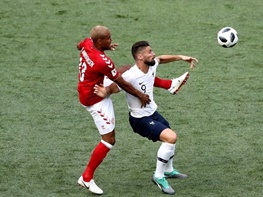 فرانسه صفر – دانمارک صفر/ اولین تساوی بدون گل جام