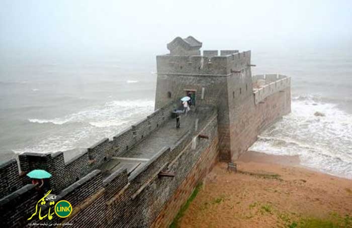جایی که دیوار بزرگ چین به پایان می رسد! عکس