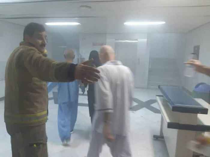 آتش سوزی در بیمارستان خیابان سخایی تهران/تصویر