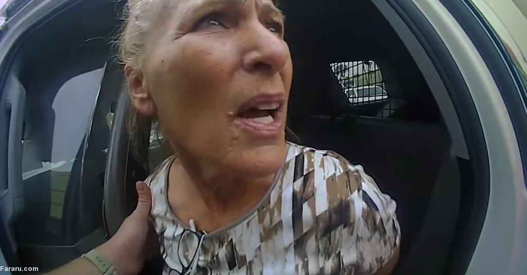 (ویدئو) دستبند زدن و بیرون انداختن یک زن از بانک به خاطر ماسک