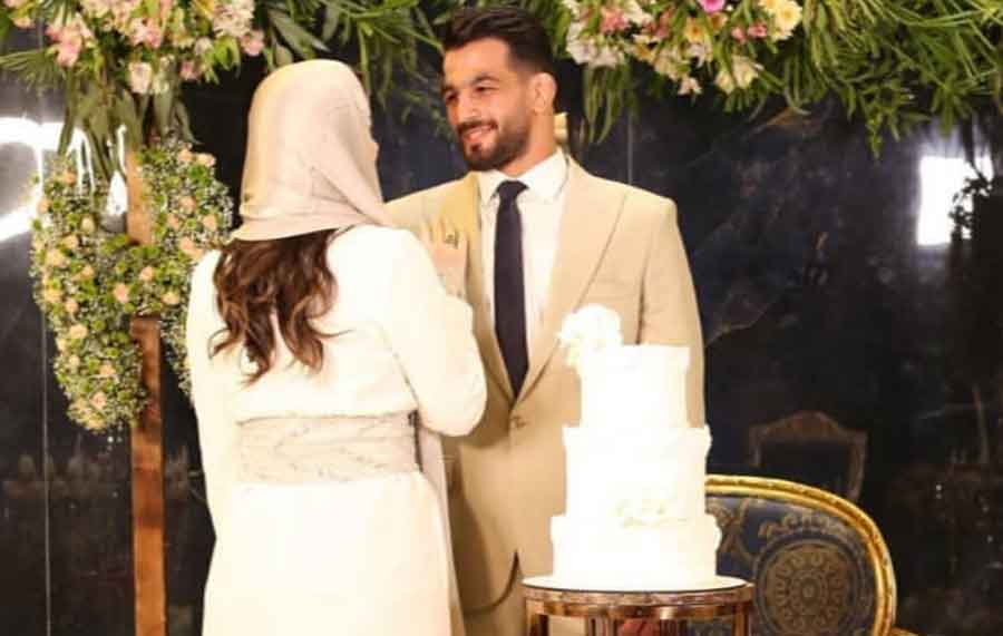 عکس‌| اولین تصاویر از حسن یزدانی و همسرش در مراسم عروسی