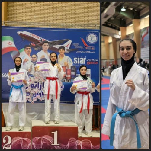 درخشش دانشجوی کاراته کار دانشگاه جامع علمی کاربردی فارس در مسابقات استان فارس